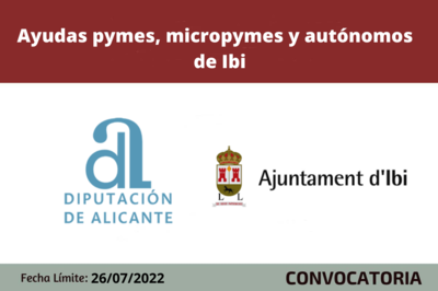Ayudas pymes, micropymes, autónomos de Ibi