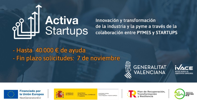 Cartel Ayuda Activa Startups CV 2022