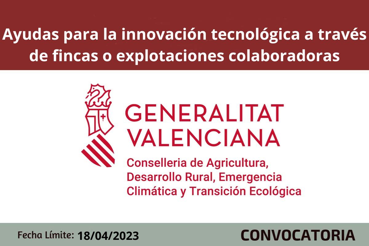 Ayudas para la innovación tecnológica a través de fincas o explotaciones colaboradoras