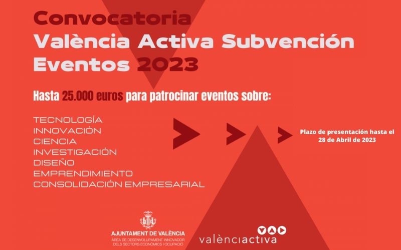 València Activa Subvención Eventos 2023