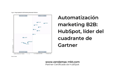 Automatización marketing B2B: HubSpot, líder del cuadrante de Gartner