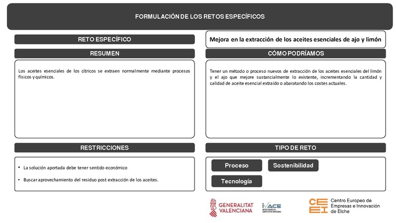 Mejora en la extracci�n de esencia de lim�n y ajo