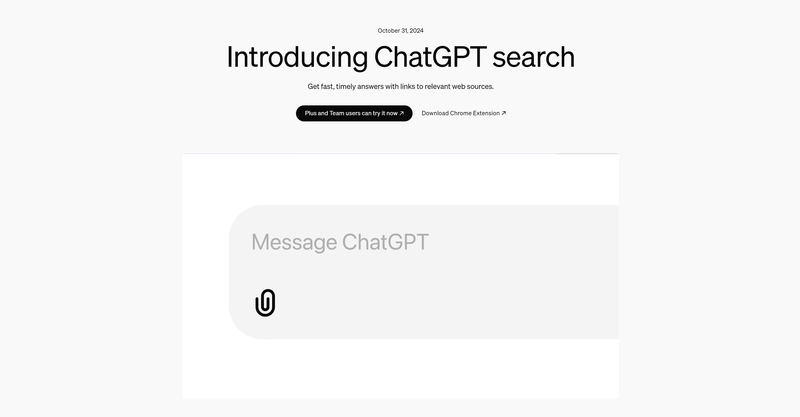 ChatGPT Search