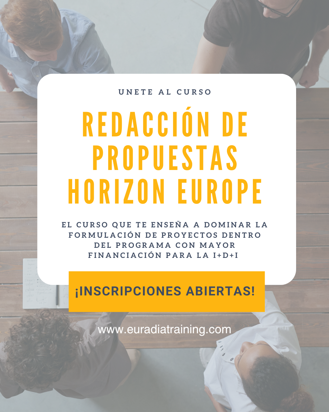 Redacci�n de propuestas en Horizon Europe