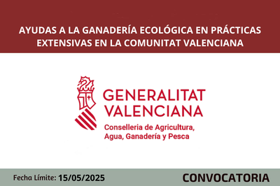 Ayudas a la ganader�a ecol�gica en pr�cticas extensivas CV 2025