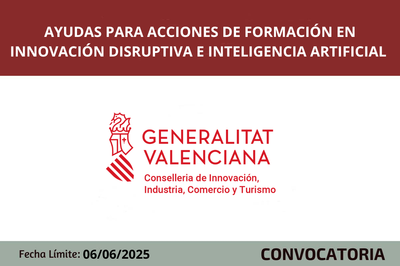 Ayudas a las accciones de formaci�n en innovaci�n disruptiva e IA