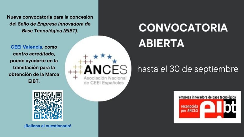 CEEI Valencia te ayuda a conseguir el Sello de Empresa Innovadora de Base Tecnológica reconocido por ANCES