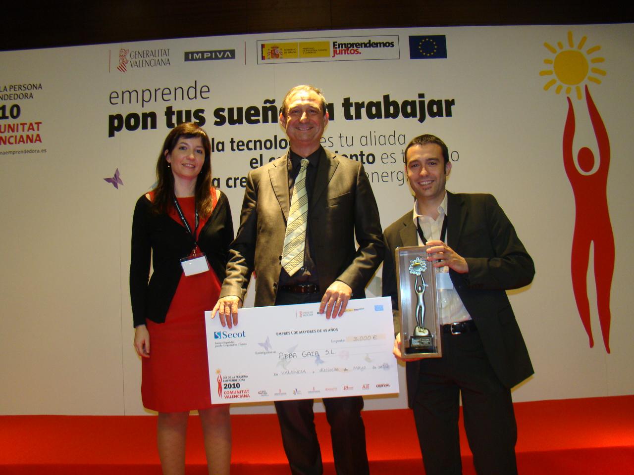 Abba Gaia SL, mejor empresa mayores de 45 a�os, DPE CV 2010
