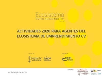 Presentación de las Actividades 2020 para Agentes del Ecosistema de Emprendimiento CV - PDF