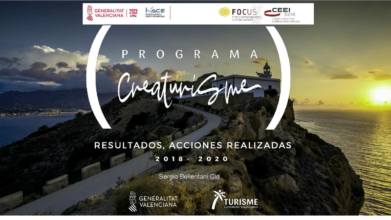Programa Creaturisme, resultados, acciones realizadas 2018-2020