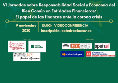 VI Jornades sobre Responsabilitat Social i Economia del B Com en Entitats Financeres