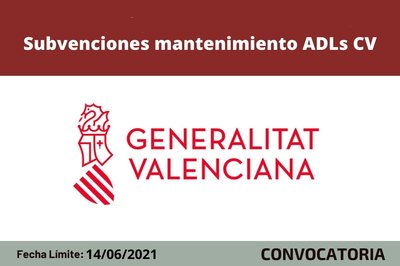 Ayudas para financiar el mantenimiento de los ADLs CV